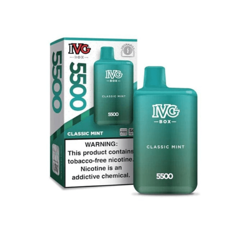 CLASSIC MINT IVG BAR BOX DISPOSABLE 5500 PUFFS