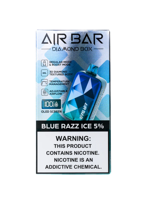 BLUE RAZZ ICE AIR BAR DIAMOND BOX DISPOSABLE