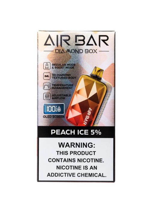 PEACH ICE AIR BAR DIAMOND BOX DISPOSABLE