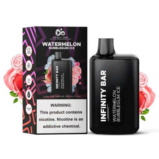 WATERMELON BUBBLEGUM ICE INFINITY BAR DISPOSABLE 5000 PUFFS